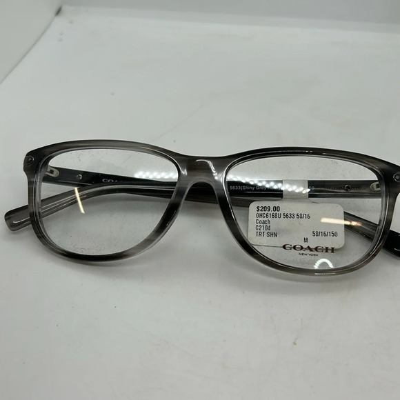 COACH HC6168U C2104 Eyeglasses Frames Case RXable Grey Horn NWT - Picture 13 of 13